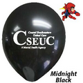 9" Midnight Black Latex Balloons